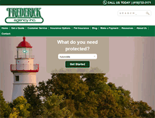 Tablet Screenshot of frederick-insurance.com